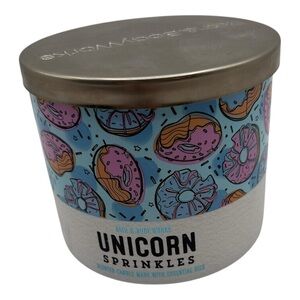 Bath and Body Works Unicorn Sprinkles 3 Wick Candle 14.5 Ounce